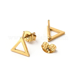 PVD Vacuum Plating 304 Stainless Steel Stud Earring and Pendant Necklace Set&nbsp;LS-SJEW-C002-01G-G