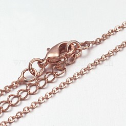 Brass Chain Necklaces&nbsp;X-MAK-F013-06RG