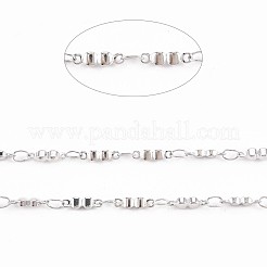 201 Stainless Steel Glasses Shape & Oval Link Chains&nbsp;STAS-N092-113
