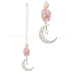 Moon 201 Stainless Steel Pendant Decorations&nbsp;HJEW-JM00958