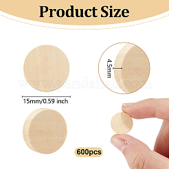 Beech Wooden Flat Round Unfinished Wood&nbsp;WOOD-OC0004-24A