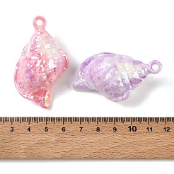 UV Plating Opaque Acrylic Big Pendants&nbsp;AC-CBA617C-01