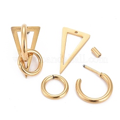 304 Stainless Steel Half Hoop Earrings&nbsp;EJEW-F257-03G