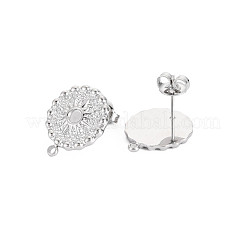 304 Stainless Steel Stud Earring Findings&nbsp;STAS-N097-244P