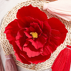 6Pcs Crepe Paper Artificial Flowers&nbsp;DIY-WH20007-272B