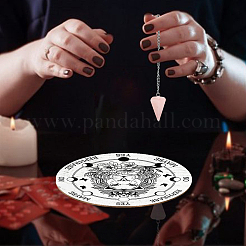 AHADEMAKER 1Pc Cone/Spike/Pendulum Natural Rose Quartz Stone Pendants&nbsp;DIY-GA0004-24I