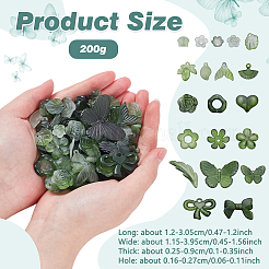200G Transparent Acrylic Beads&nbsp;OACR-NB0001-53A