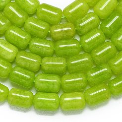 Natural Malaysia Jade Beads Strands&nbsp;G-B165-EM-8x12mm