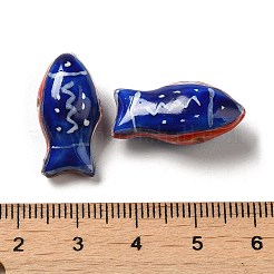 Handmade Printed Porcelain Beads&nbsp;PORC-E015-17G