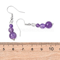 3 Pairs 3 Styles Natural Mixed Stone Dangle Earrings&nbsp;EJEW-JE06132