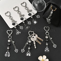 Alloy & Acrylic Pendant Decorations&nbsp;HJEW-YW00410-01