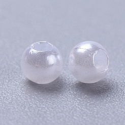 Imitated Pearl Acrylic Beads&nbsp;X-PACR-3D-1
