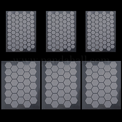 8Pcs 2 Styles PEVA Rubber Anti-Slip Hexagonal Phone Grip Tape Stickers for Phones&nbsp;AJEW-SP0002-64B-01