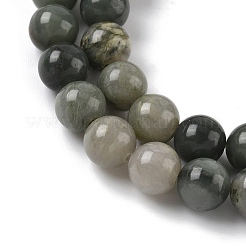 Natural Green Line Jasper Beads Strands&nbsp;G-G735-55-8mm