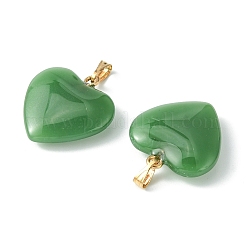 Imitation Jade Glass Pendants&nbsp;GLAA-YW0003-01A