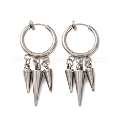 201 Stainless Steel Hoop Earrings&nbsp;SA-CBA8B85-17P