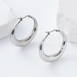 304 Stainless Steel Hoop Earrings&nbsp;HU3505