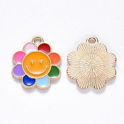Alloy Enamel Pendants&nbsp;X-ENAM-N054-009