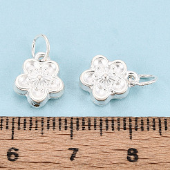 925 Sterling Silver Flower Charms&nbsp;STER-T008-29S