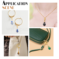 20Pcs 10 Colors Natural Gemstone Pendant Decoration&nbsp;HJEW-PH0001-44