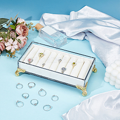Acrylic Organizer Ring Display Trays&nbsp;ODIS-WH0030-215