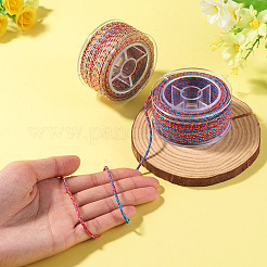 2 Rolls 2 Colors 11M Braided Nylon Chinese Knot Cord&nbsp;WCOR-TA0001-02A