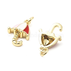 Brass Enamel Charms&nbsp;KK-L237-006G