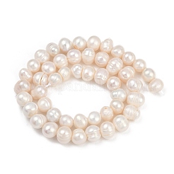 Natural Cultured Freshwater Pearl Beads Strands&nbsp;PEAR-I007-07X-07A