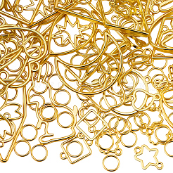 68Pcs 16 Styles Alloy Open Back Bezel Pendants&nbsp;FIND-SP0005-07