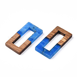 Transparent Resin & Walnut Wood Pendants&nbsp;RESI-ZX017-31