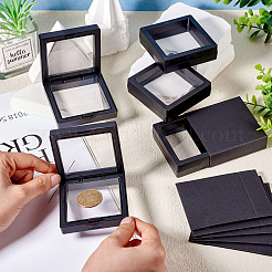 Square Transparent PE Thin Film Suspension Jewelry Floating Frame Displays&nbsp;ODIS-TAC0002-02A