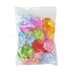 20Pcs 4 Styles Transparent & AB-Color Plated Acrylic Pendants&nbsp;TACR-FS0001-44