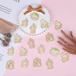 25Pcs 5 Style Zinc Alloy Enamel Pendants&nbsp;ENAM-SZ0004-33