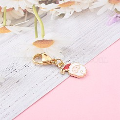 Christmas Theme Alloy Enamel Pendants&nbsp;HJEW-JM00427-03