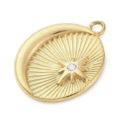 304 Stainless Steel Pendants&nbsp;STAS-V003-05G-08