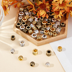 135Pcs 9 Styles Tibetan Style European Beads&nbsp;FIND-GO0001-26