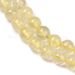 Natural Lemon Quartz(Heated)  Beads Strands&nbsp;G-P596-8mm-01