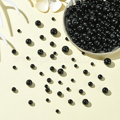 230Pcs 4 Styles Glass Round Bead Strands&nbsp;GLAA-YW0003-74