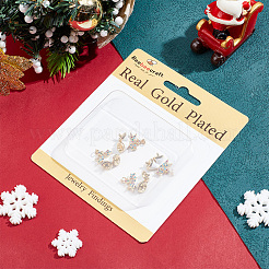 Brass Micro Pave Colorful Grade AAA Cubic Zirconia Pendants&nbsp;KK-BBC0015-36C