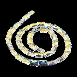 AB Color Plated Transparent Glass Beads Strands&nbsp;EGLA-P051-06A-A09