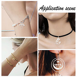 16Pcs 8 Style 201 & 304 Stainless Steel Pendants&nbsp;STAS-SC0004-21