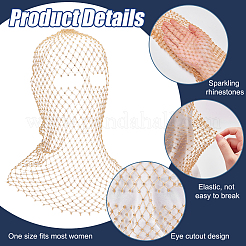 1Pc Polyester Fascinator Mesh Face Veil&nbsp;OHAR-FG0001-05B