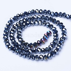 Electroplate Glass Beads Strands&nbsp;EGLA-A034-P3mm-B