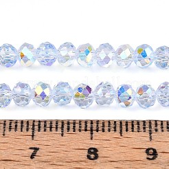 Transparent Glass Beads Strands&nbsp;X-EGLA-N016-4mm-02