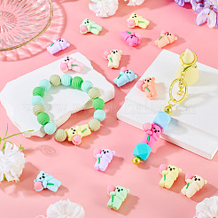 16Pcs 8 Colors Silicone Beads&nbsp;SIL-TA0003-16