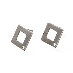 Anti-Tarnish 304 Stainless Steel Stud Earring Findings&nbsp;STAS-F311-17P