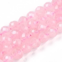 Natural Madagascar Rose Quartz Beads Strands&nbsp;G-S345-6mm-34