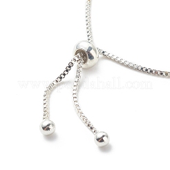 Glass Seed Braided Hamsa Hand with Evil Eye Link Slider Bracelet&nbsp;BJEW-MZ00003