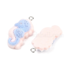 Flocking Opaque Resin Pendants&nbsp;RESI-P053-03E-P