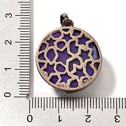 Natural Purple Banded Agate(Dyed & Heated) Pendants&nbsp;G-P560-01R-11